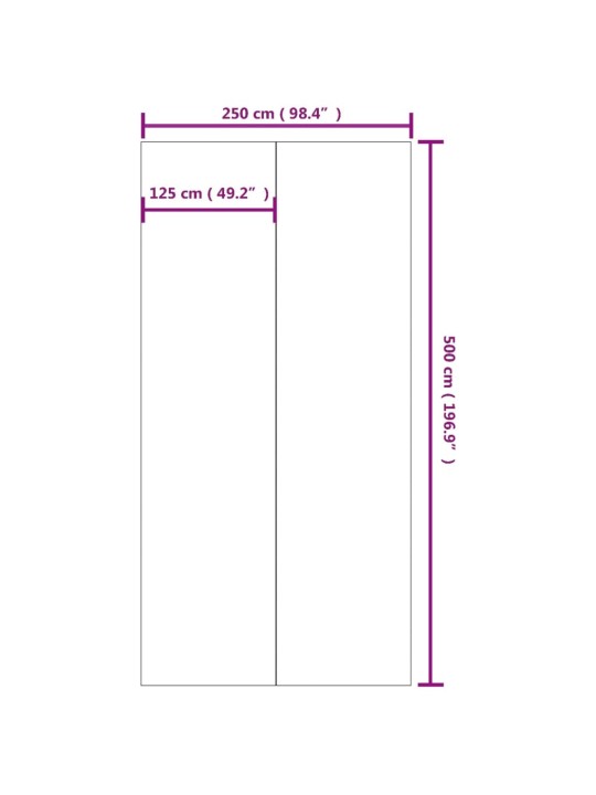 Podložka pod bazén světle šedá 500x250 cm polyester geotextilie