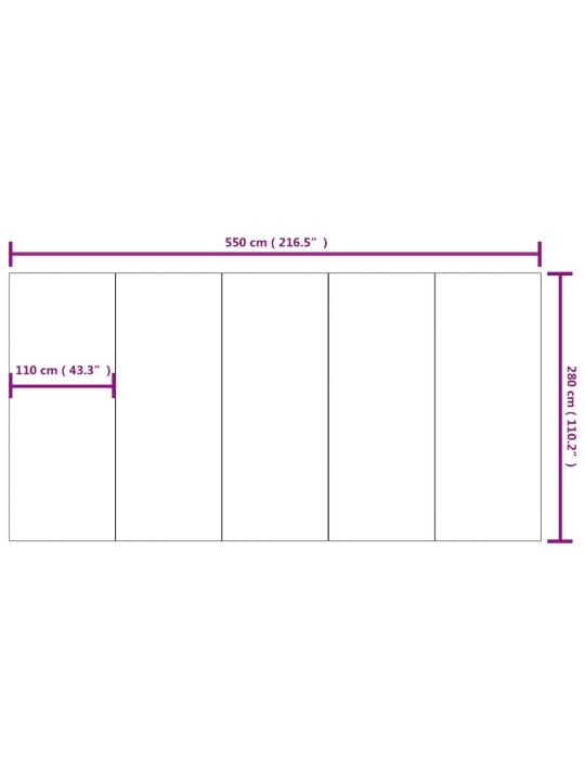 Podložka pod bazén světle šedá 550x280 cm polyester geotextilie