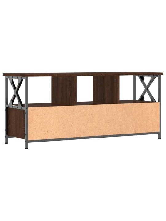 TV skříňka hnědý dub 102 x 33 x 45 cm kompozitní dřevo a železo