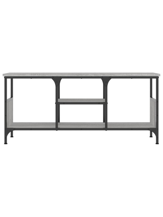 TV skříňka šedá sonoma 100x35x45 cm kompozitní dřevo a železo