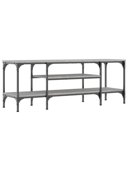 TV stolek šedý sonoma 121x35x45 cm kompozitní dřevo a železo