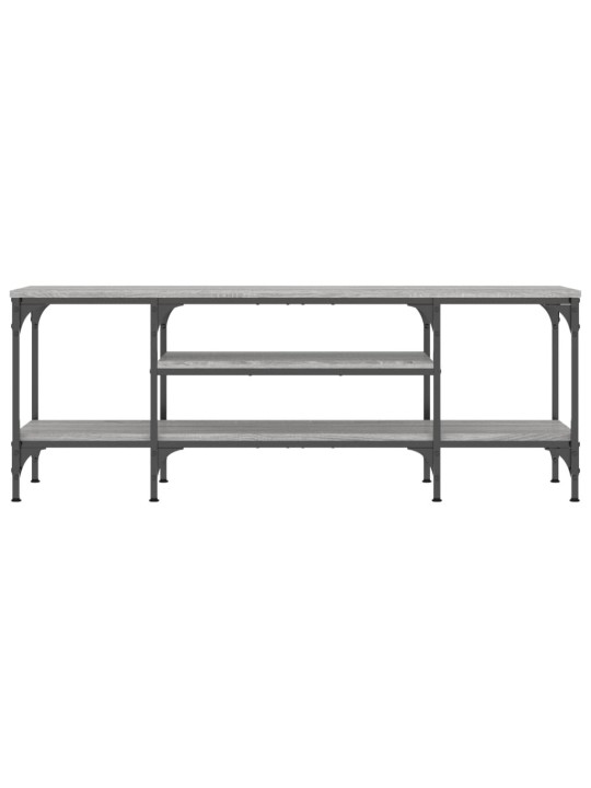 TV stolek šedý sonoma 121x35x45 cm kompozitní dřevo a železo