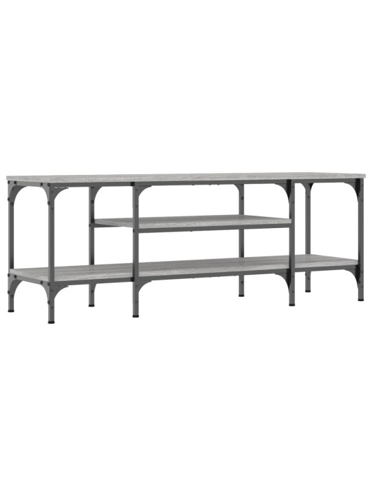 TV stolek šedý sonoma 121x35x45 cm kompozitní dřevo a železo