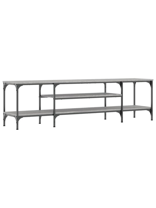 TV skříňka šedá sonoma 161x35x45 cm kompozitní dřevo a železo