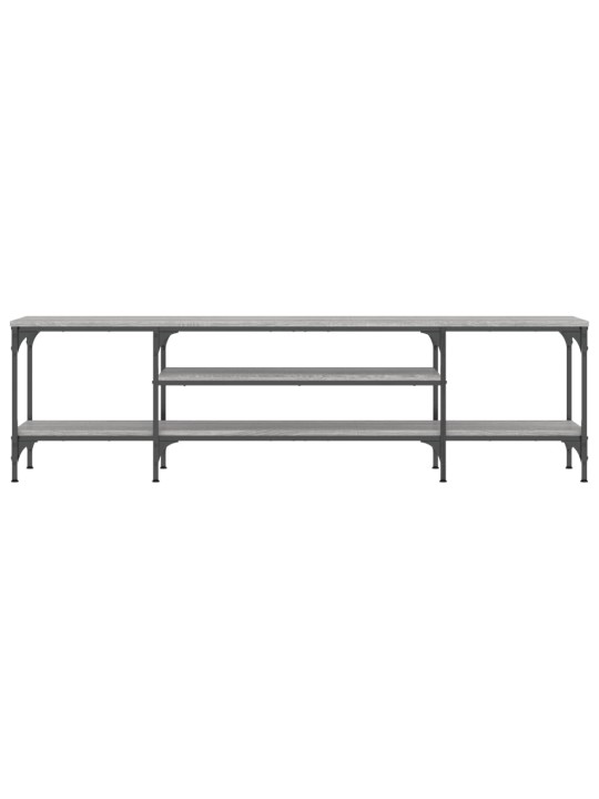 TV skříňka šedá sonoma 161x35x45 cm kompozitní dřevo a železo