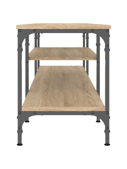 TV stolek dub sonoma 201 x 35 x 45 cm kompozitní dřevo a železo