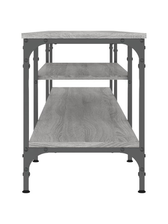 TV stolek šedý sonoma 201x35x45 cm kompozitní dřevo a železo