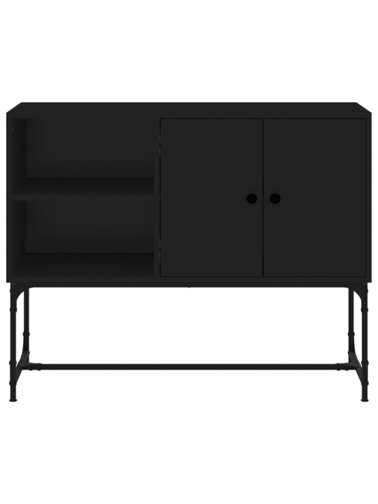 Příborník černý 100 x 40 x 79,5 cm kompozitní dřevo