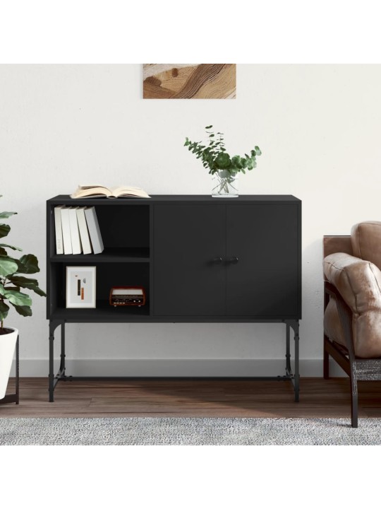 Příborník černý 100 x 40 x 79,5 cm kompozitní dřevo