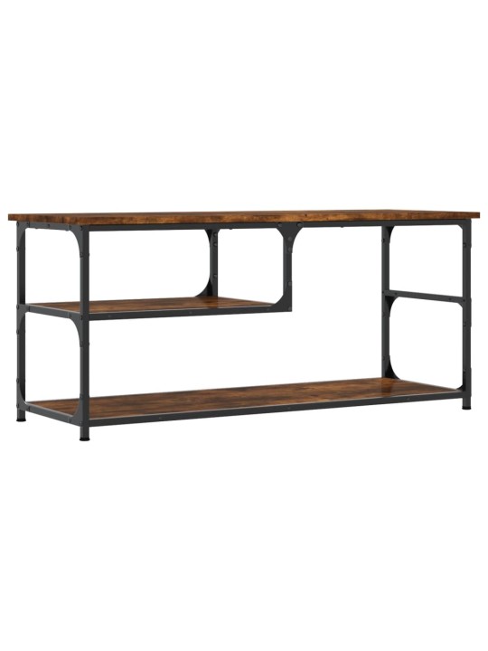 TV skříňka kouřový dub 103x38x46,5 cm kompozitní dřevo a ocel
