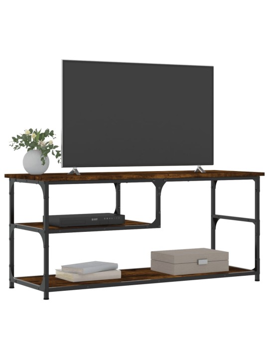 TV skříňka kouřový dub 103x38x46,5 cm kompozitní dřevo a ocel