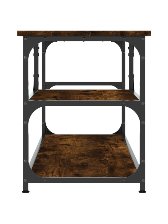 TV skříňka kouřový dub 103x38x46,5 cm kompozitní dřevo a ocel