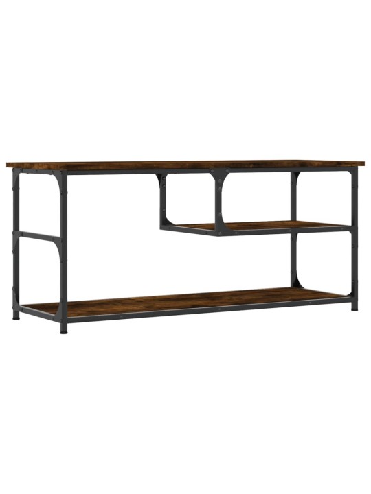 TV skříňka kouřový dub 103x38x46,5 cm kompozitní dřevo a ocel