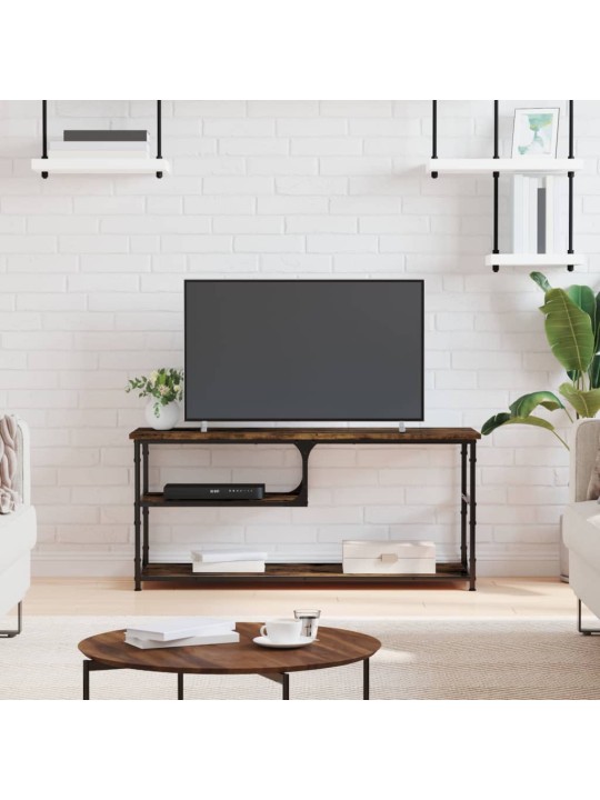 TV skříňka kouřový dub 103x38x46,5 cm kompozitní dřevo a ocel