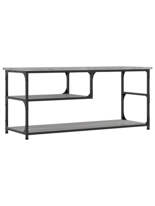 TV skříňka šedá sonoma 103x38x46,5 cm kompozitní dřevo a ocel