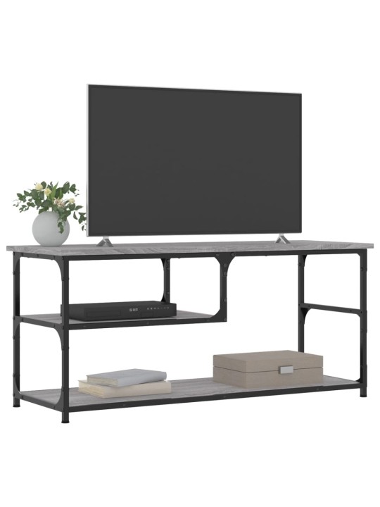 TV skříňka šedá sonoma 103x38x46,5 cm kompozitní dřevo a ocel