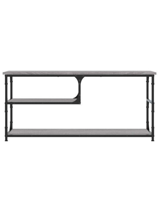 TV skříňka šedá sonoma 103x38x46,5 cm kompozitní dřevo a ocel