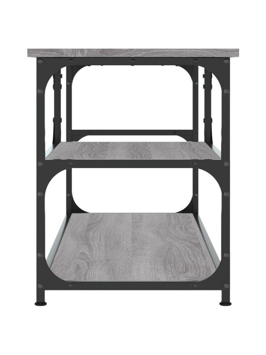 TV skříňka šedá sonoma 103x38x46,5 cm kompozitní dřevo a ocel