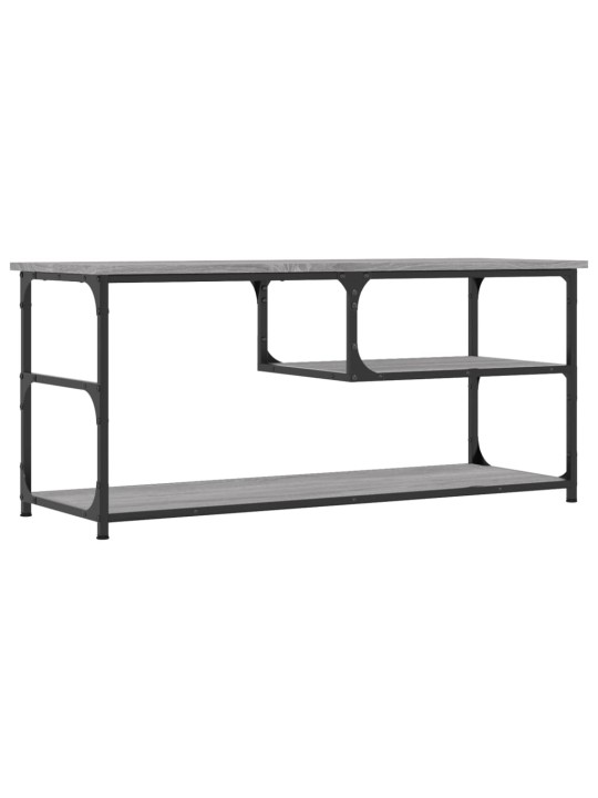TV skříňka šedá sonoma 103x38x46,5 cm kompozitní dřevo a ocel