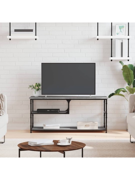 TV skříňka šedá sonoma 103x38x46,5 cm kompozitní dřevo a ocel