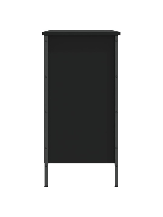 Botník černý 100 x 35 x 70 cm kompozitní dřevo