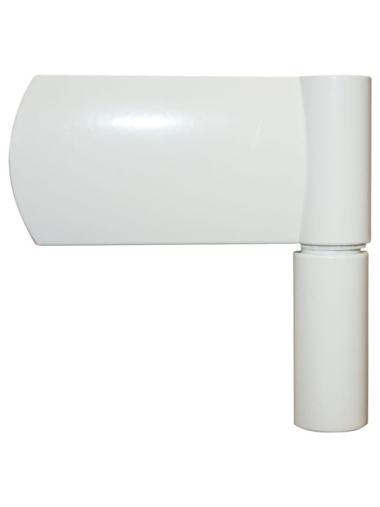 Vchodové dveře bílé 100 x 210 cm hliník a pvc