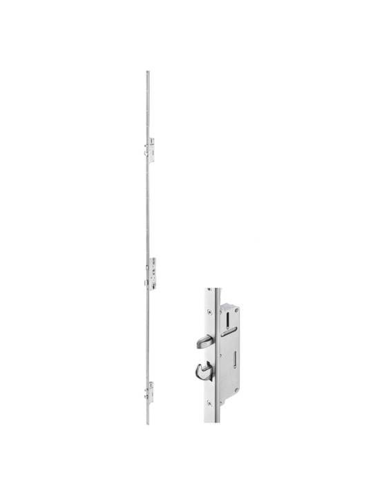 Vchodové dveře bílé 100 x 210 cm hliník a pvc