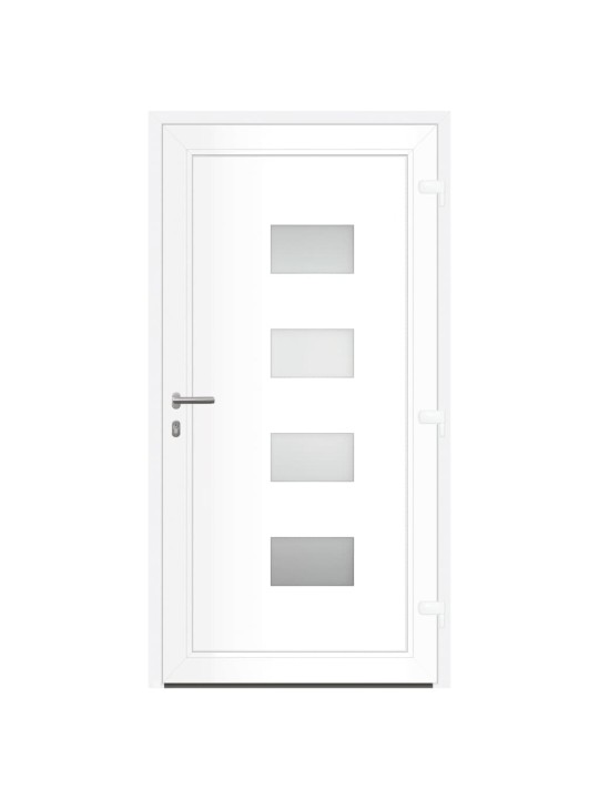 Vchodové dveře antracitové 100 x 200 cm hliník a pvc