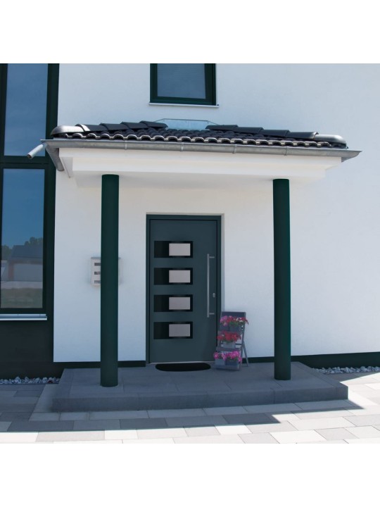 Vchodové dveře antracitové 100 x 200 cm hliník a pvc