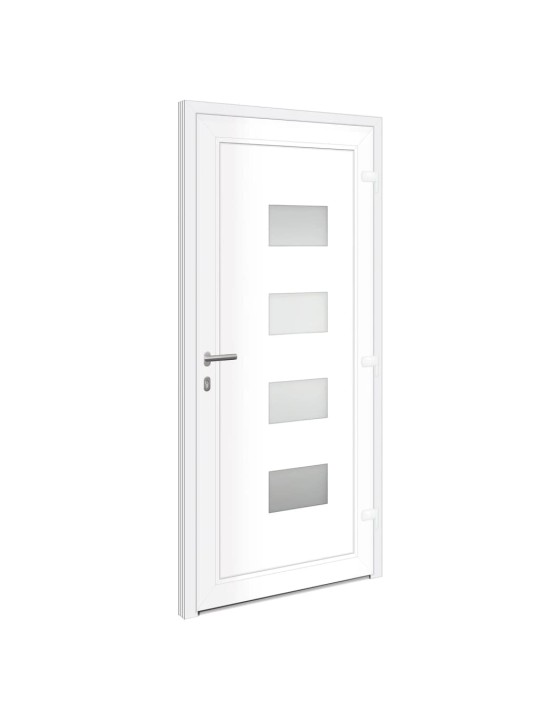 Vchodové dveře antracitové 100 x 210 cm hliník a pvc