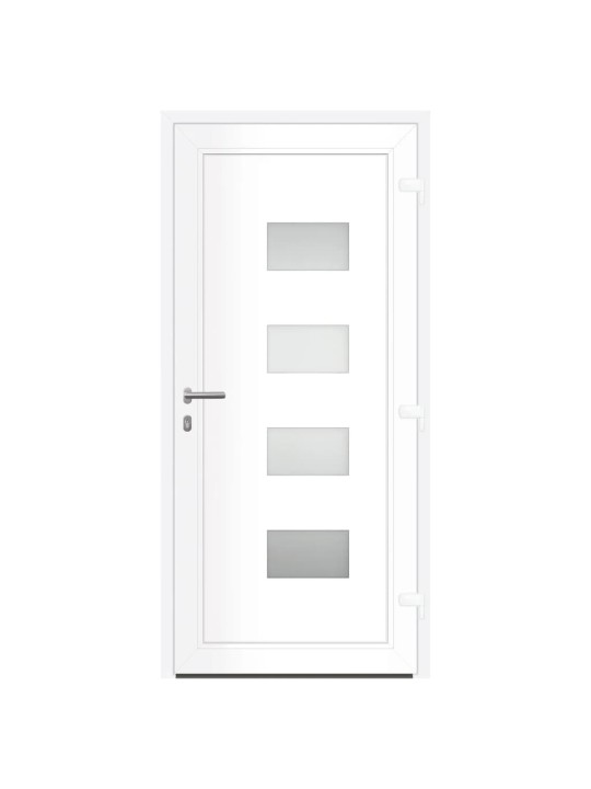 Vchodové dveře antracitové 100 x 210 cm hliník a pvc