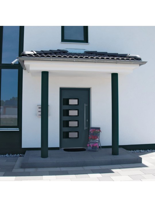 Vchodové dveře antracitové 100 x 210 cm hliník a pvc