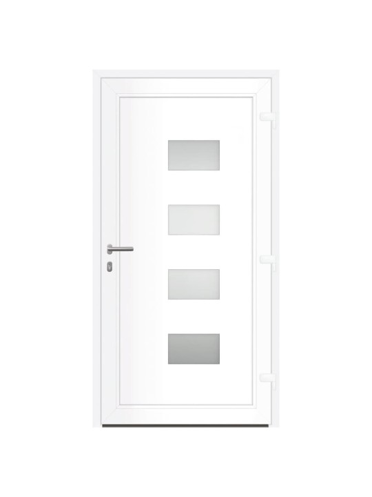 Vchodové dveře antracitové 110 x 210 cm hliník a pvc