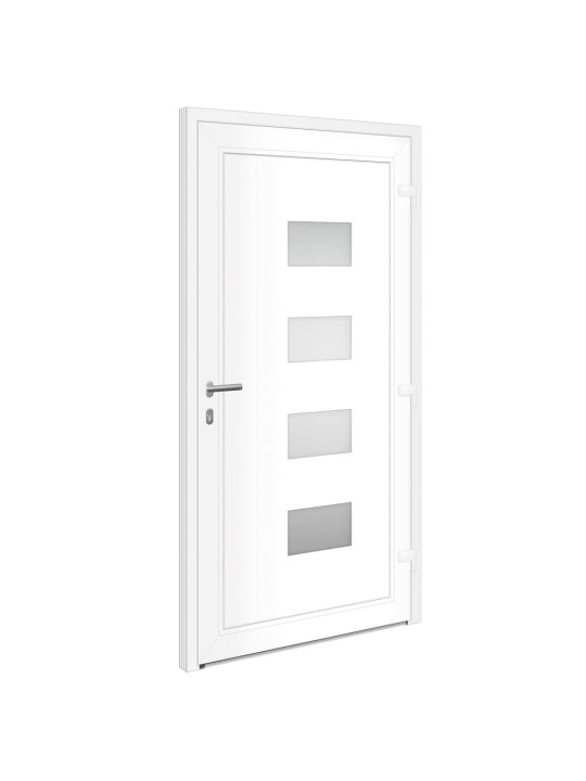 Vchodové dveře antracitové 110 x 210 cm hliník a pvc