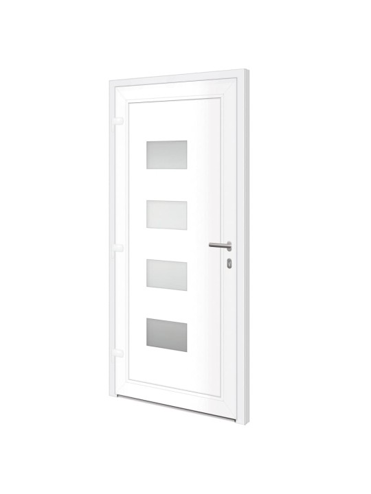 Vchodové dveře antracitové 100 x 210 cm hliník a pvc