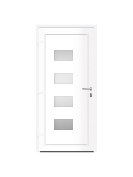 Vchodové dveře antracitové 100 x 210 cm hliník a pvc