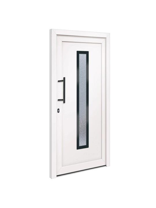 Vchodové dveře bílé 98 x 208 cm pvc
