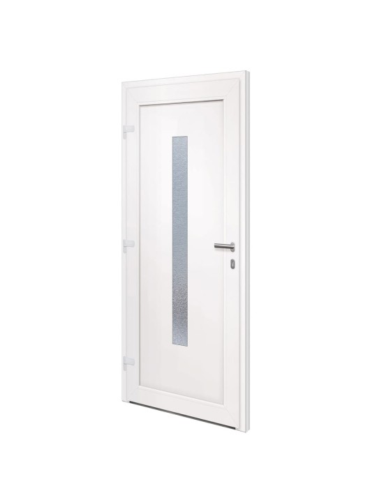 Vchodové dveře bílé 98 x 208 cm pvc