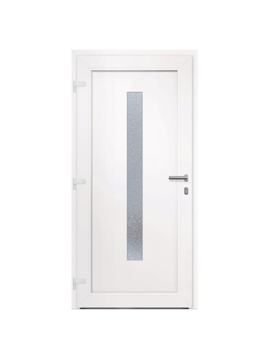 Vchodové dveře bílé 98 x 208 cm pvc