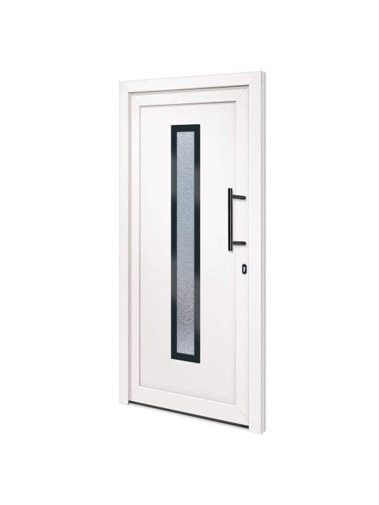 Vchodové dveře bílé 98 x 208 cm pvc