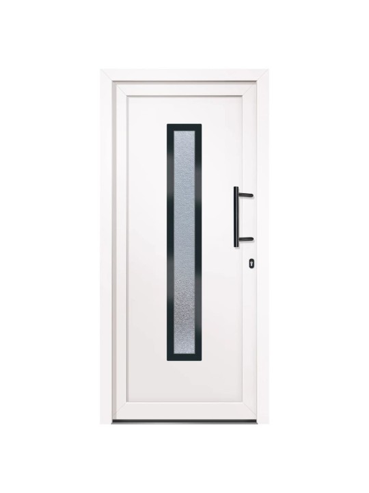 Vchodové dveře bílé 98 x 208 cm pvc