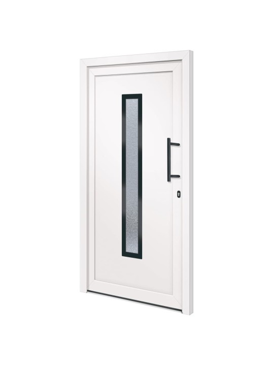 Vchodové dveře bílé 108 x 208 cm pvc