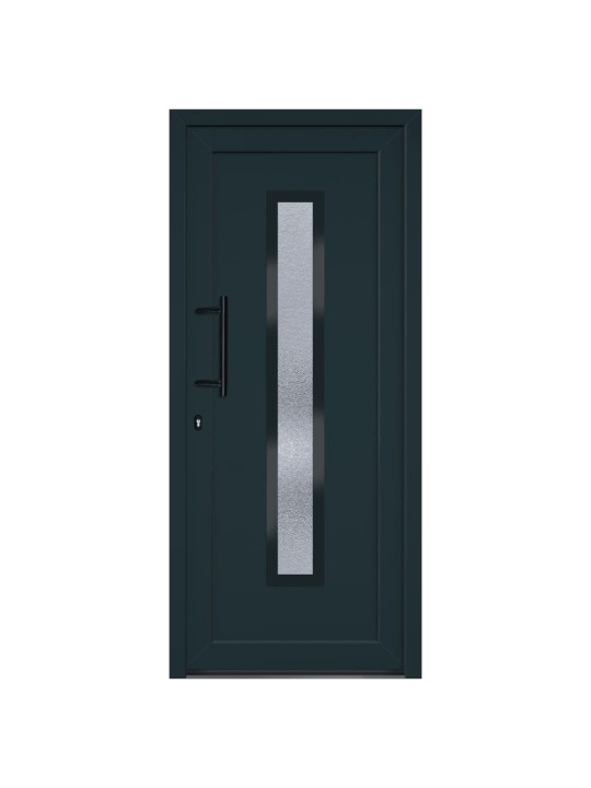 Vchodové dveře antracitové 88 x 200 cm pvc