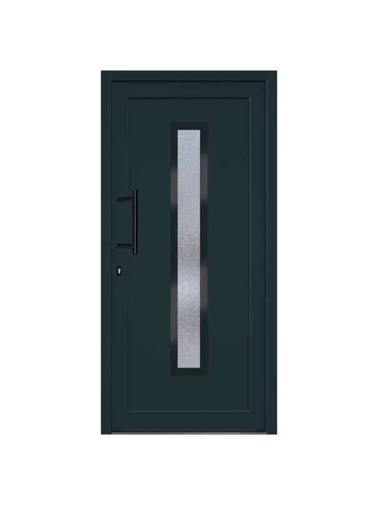 Vchodové dveře antracitové 98 x 200 cm pvc