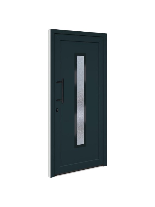 Vchodové dveře antracitové 98 x 208 cm pvc