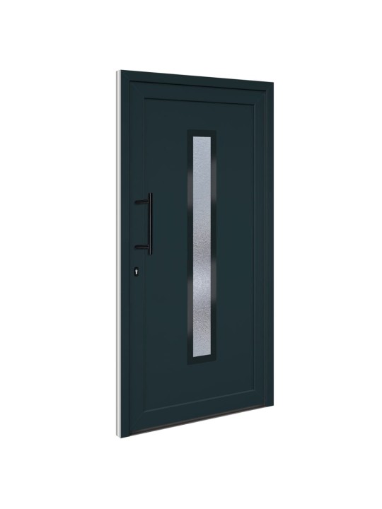 Vchodové dveře antracitové 108 x 208 cm pvc