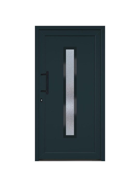 Vchodové dveře antracitové 108 x 208 cm pvc