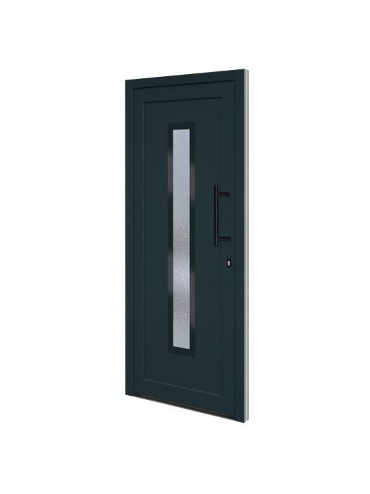 Vchodové dveře antracitové 88 x 200 cm pvc