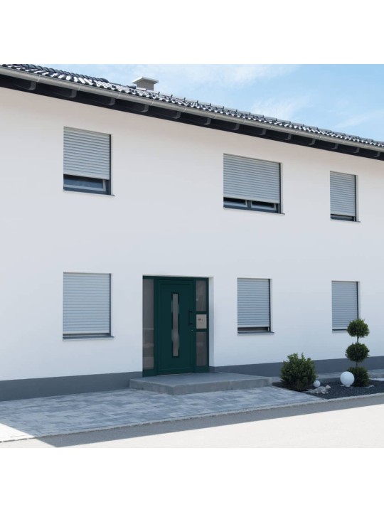 Vchodové dveře antracitové 88 x 200 cm pvc