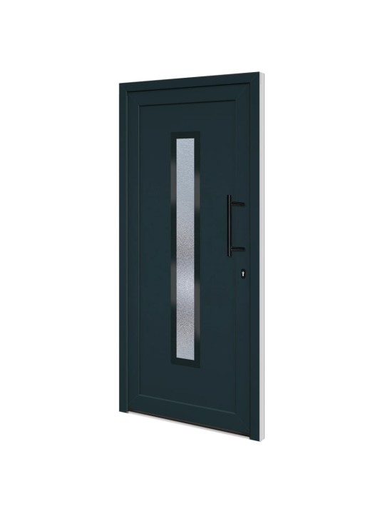 Vchodové dveře antracitové 98 x 208 cm pvc